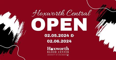 Individuals can schedule their donation at Hoxworth. . Hoxworth central